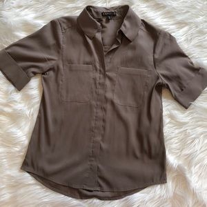 Express taupe blouse